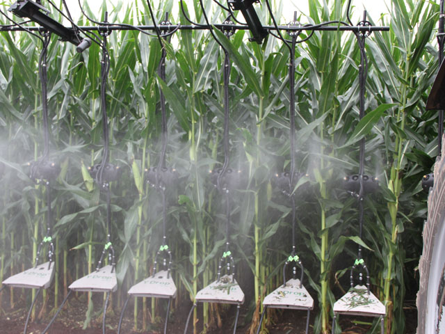 Some of the tools being marketed by Yield360 are ways to turn sprayers into a full-season nitrogen applicators. (DTN photo by Pamela Smith)