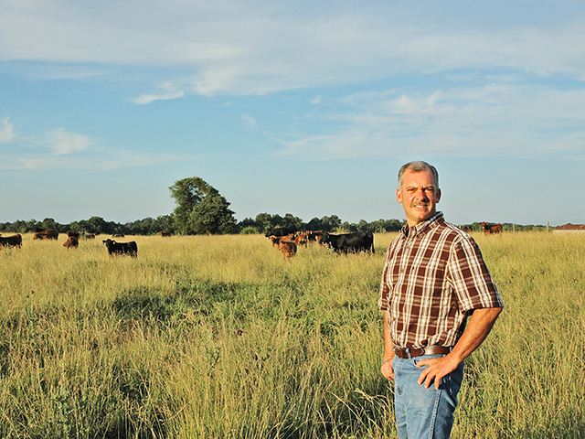 Kelly Smith believes fetal programming through good nutrition for dams yields better steers and heifers. (DTN/Progressive Farmer photo by Becky Mills)