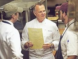 Chef Frank Stitt meets with each of his restaurants' kitchen staff daily to plan menus based on seasonal and local availability. (Progressive Farmer photo by William Hereford)