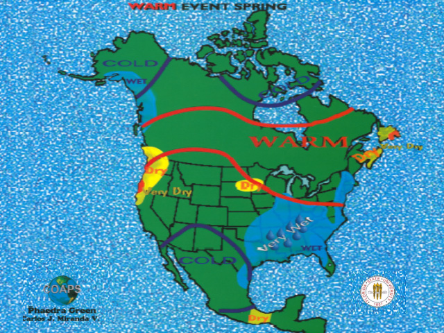 Heavy spring and early summer rains in the eastern and southern Corn Belt were almost 100% identical with patterns identified in El Nino season research. (Florida State University graphic) 