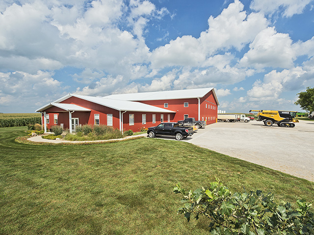 Jim Sladek built his farm shop with structural insulated panels (SIPs) and a geothermal system to help keep a lid on heating and cooling expenses. SIPs can cut energy costs by 50%. (Progressive Farmer photo by Mark Tade)