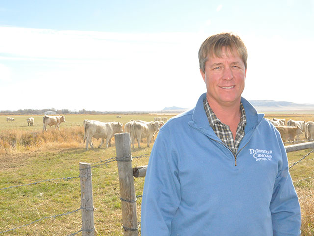 Brett DeBruycker said the family Charolais business started in 1957, when dad Lloyd bought his first Charolais bull. (DTN/Progressive Farmer photo by Chris Clayton)