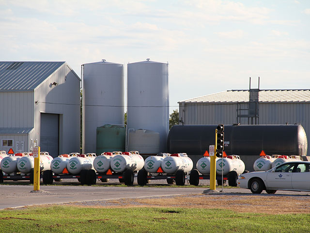 Ag retailers who sell fertilizers have sued the Occupational Safety Hazard Administration over the agency&#039;s move to further regulate anhydrous ammonia. (DTN photo by Elaine Shein)