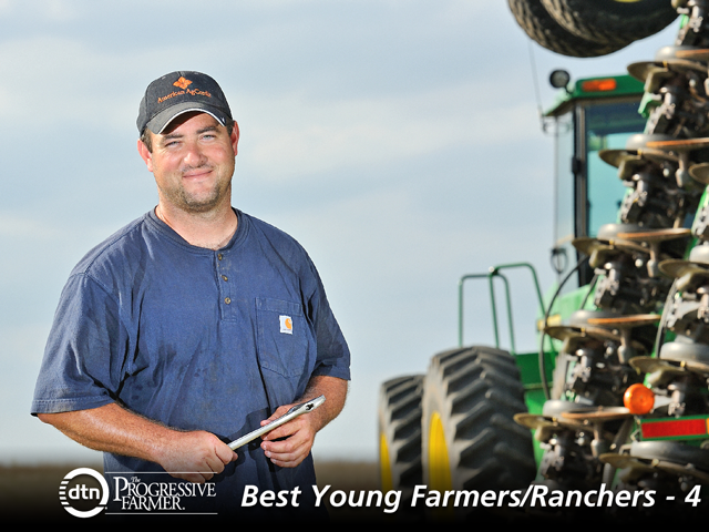 Martin Williams is being honored as one of America&#039;s Best Young Farmers and Ranchers for his no-till work, adaptability to a sharp learning curve and willingness to share his experiences with other farmers and researchers. (DTN/The Progressive Farmer photo by Jim Patrico)