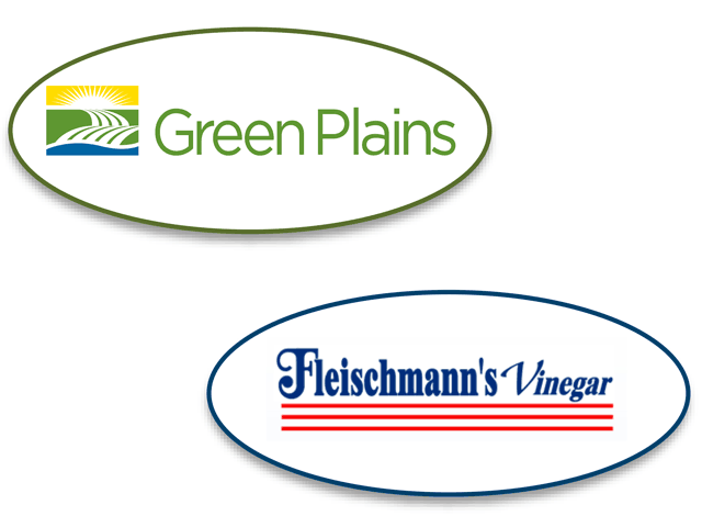 (Logos courtesy of Green Plains and Fleischmann's Vinegar)