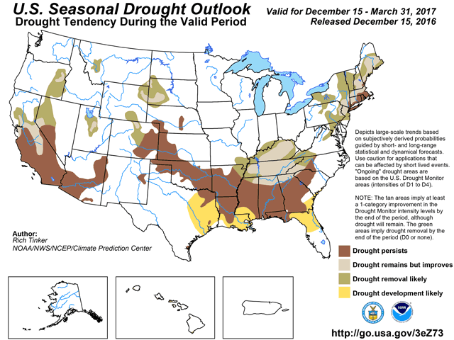 Noaa Neutral Pacific Ocean Conditions Bode Well For Drought Affected Us Areas