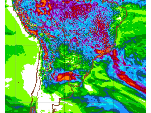 Brazil's major crop areas have beneficial rain forecast -- including drier areas of the northeast -- through mid-January. (Graphic courtesy of NOAA)