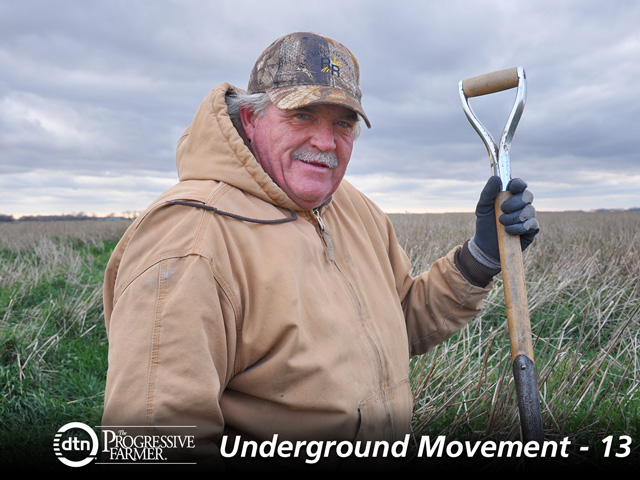 Doug Toussaint and sons use cover crops, no-till and a diverse rotation to turn hardpan clays into aggregate-filled, tilthy soils. (Photo courtesy of Abbey Wick/North Dakota State)