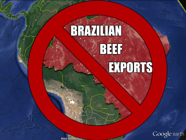 Charges by Brazilian investigators that health inspectors were bribed to overlook the sale of expired meats have prompted several countries to impose partial or full import bans on Brazilian meat. (DTN illustration by Nick Scalise)