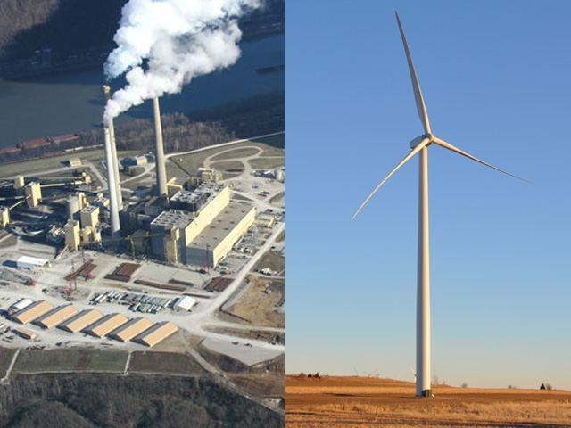 President Donald Trump and EPA Administrator Scott Pruitt both reiterated the U.S. would continue to be a leader in reducing emissions and overall environmental stewardship while still growing the U.S. economy. (Power plant photo courtesy of EPA; DTN photo of wind turbine by Emily Unglesbee)
