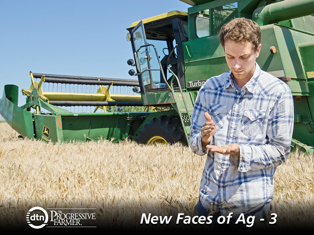 Andrew Barsness is transitioning his Minnesota farm to an organic business. (DTN/The Progressive Farmer photo by Chelsea Simpson)