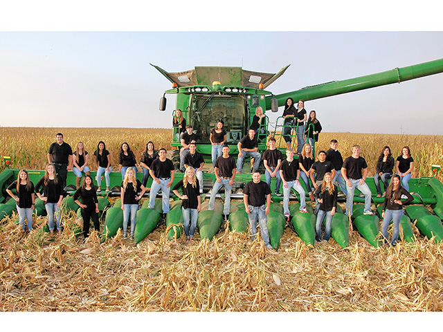 More than 30 students from the Gruver, Texas, high school class of 2016 earned scholarships of up to $3,000 from the school&#039;s farm. (DTN/Progressive Farmer photo by Roy Banner/Lifetouch)