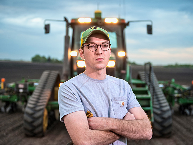 Matthew Fitzgerald helped create an initiative offering tax credits to Minnesota landowners who allow beginning farmers to buy or rent land. (DTN/The Progressive Farmer photo by Steve Woit)