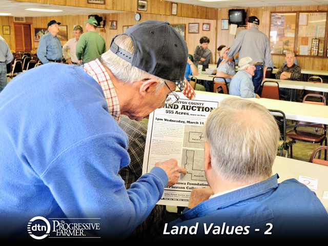 Competitive bidding, and a firm sale date, are assets when available land supplies are tight. (DTN/The Progressive Farmer photo by Jim Patrico)