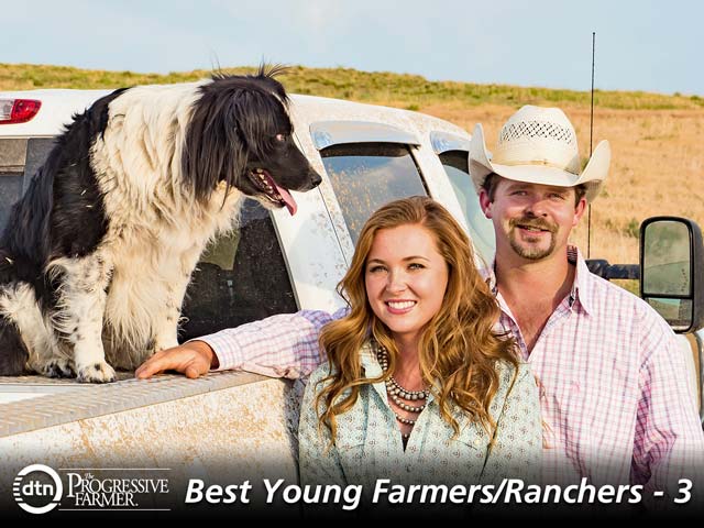 Page and Tyler Turecek say their goal is to honor and build upon what Tyler&#039;s parents built, but also to leave behind a ranch that allows future generations to be successful. (DTN/The Progressive Farmer photo by Rob Lagerstrom)