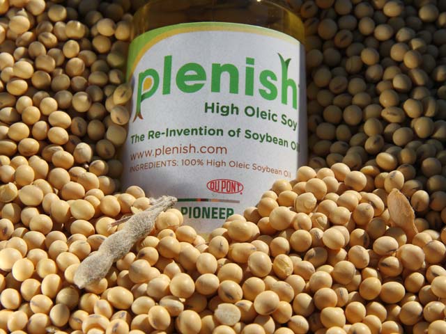 Pioneer hopes more farmers in Iowa and Illinois will start planting high oleic Plenish soybeans now that the company has full regulatory approval in key export markets. (DTN photo by Pamela Smith)