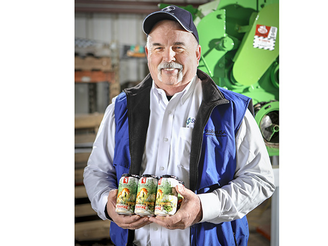 John Fleming turned to an ancient crop, sorghum, to help manage his bottom line through drought. Durham, North Carolina, brewer Fullsteam blends North Carolina-grown sorghum into its Sorghum Foxfire IPA. (DTN/Progressive Farmer photo by Will and Deni McIntyre)