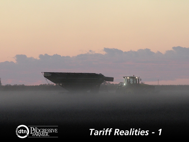 China&#039;s tariffs cast a fog over this year&#039;s soybean harvest, especially in the Northern Plains, as farmers put soybeans in storage and wonder how long they&#039;ll have to hold on to them. (DTN photo by Elaine Shein)