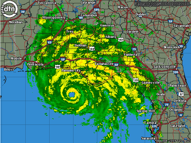 Hurricane Michael&#039;s path could endanger unharvested crops in the Southeast U.S., particularly Georgia&#039;s 1.5 million acres of cotton. (DTN graphic)