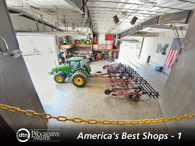 Scott Rasa&#039;s farm shop in Higginsville, Missouri, is built for the future but also is a testament to the generational lessons Rasa learned from both his grandfathers and his father. (DTN/Progressive Farmer photo by Jim Patrico)