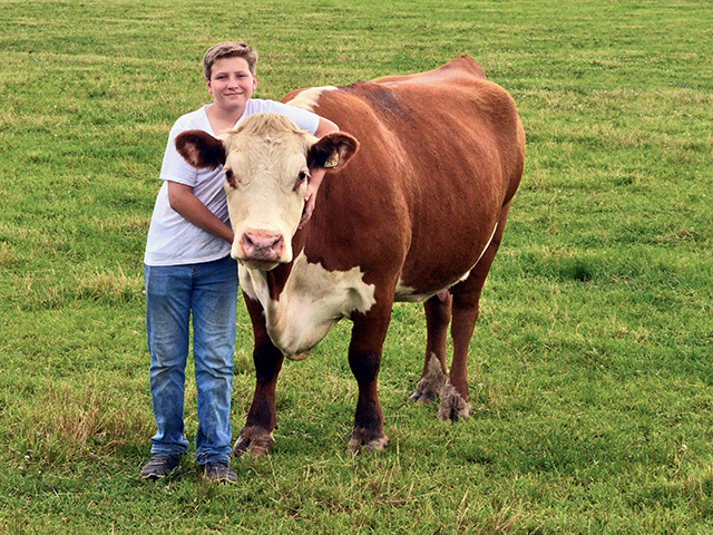 Russ Woolfolk is the sixth generation to be involved in the Tennessee family&#039;s Hereford operation.(Progressive Farmer photo by Victoria G. Myers)