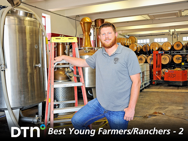 Hayes Kelman is the proprietor of Boot Hill Distillery in Dodge City, Kansas. (DTN/The Progressive Farmer photo by Jim Patrico)