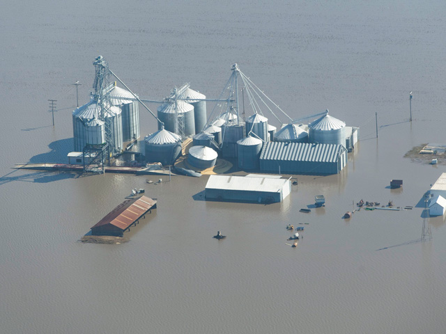 A flooded farm from the Midwest floods in March. (Photo courtesy of Joseph L. Murphy)
