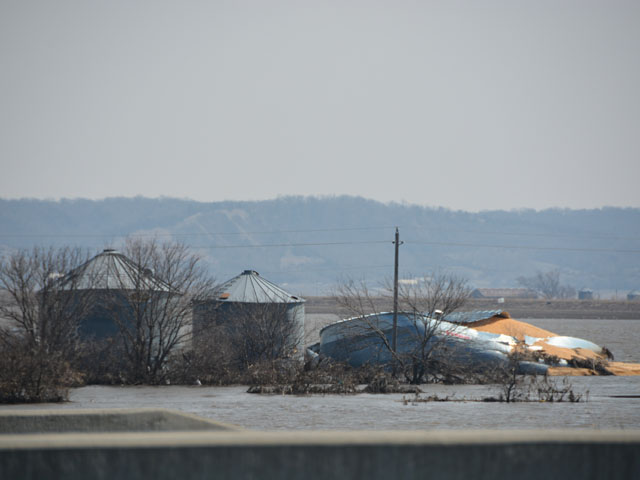Flood disasters in Nebraska and Iowa are adding to financial woes for farmers, who already face financial headwinds. (DTN photo by Chris Clayton) 