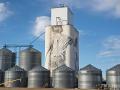 A 110-foot grain elevator at Faulkton, South Dakota, provides a canvas where artist Guido Van Helten paints details like a wrinkle in jeans and even highlights in strands of hair, Image by Greg Lamp