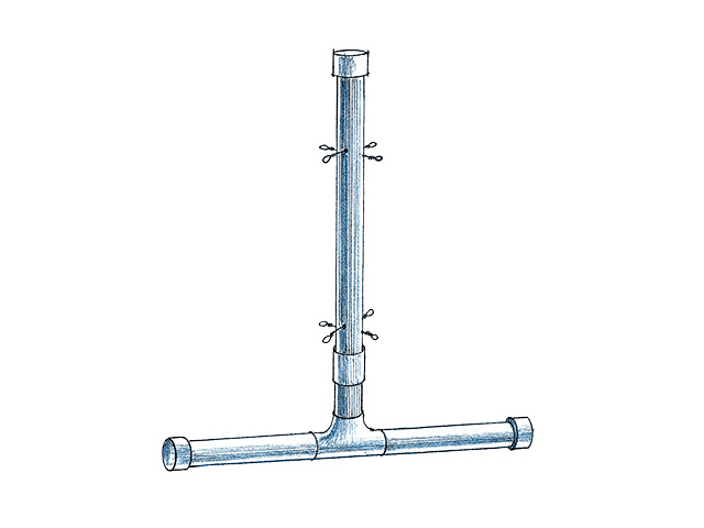Floating fencepost, Image by Ralph A. Mark Jr.
