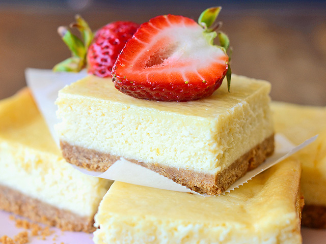 Cheesecake bars, Image by Rachel Johnson