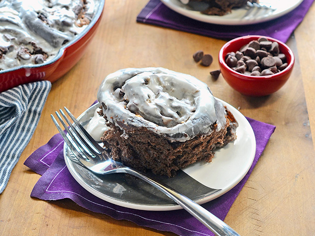 Double-Chocolate Breakfast Rolls, Image by Rachel Johnson