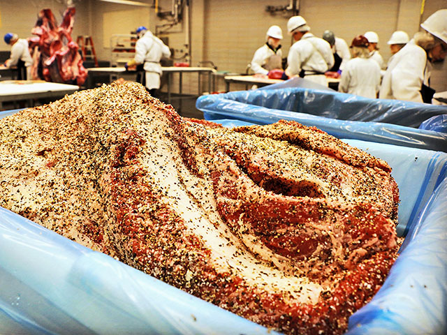 The beef brisket continues to grow in  popularity, driving prices up despite an increased meat production. (Photo by Jeff Savell)
