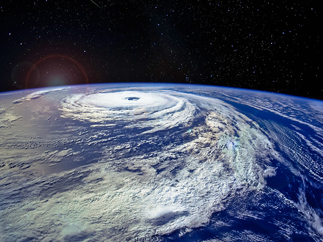 Hurricane Florence churns over the Atlantic Ocean close to the US coast, viewed from the space station, Image by Getty Images