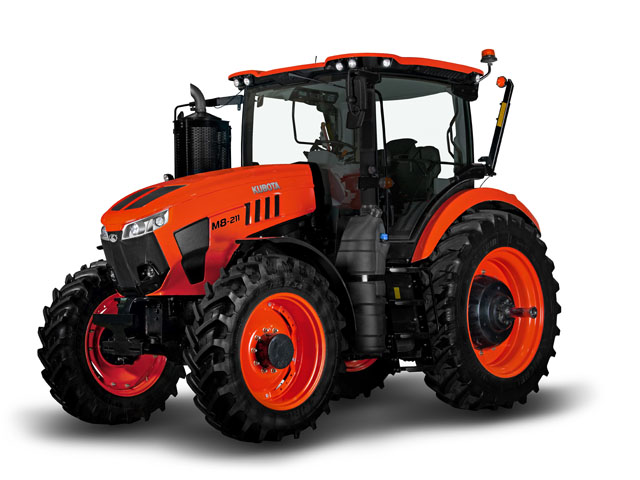 The two new M8 models are powered by an American-made B6.7 L Tier 4 Final Cummins six-cylinder diesel engine rated at 190 horsepower (M8-191) and 210 horsepower (M8-211). The engines&#039; output ratings at the PTO are 162 HP and 178 HP, respectively. (Photo courtesy of Kubota)