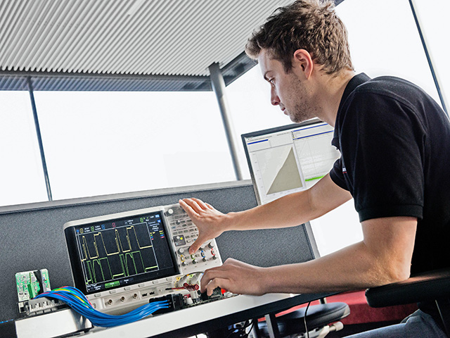 Steinbauer Performance modules undergo thorough testing in development with technicians to study the variation of fuel injection pulses coming from the engine&#039;s control module. (Progressive Farmer photo courtesy of Steinbauer Performance)