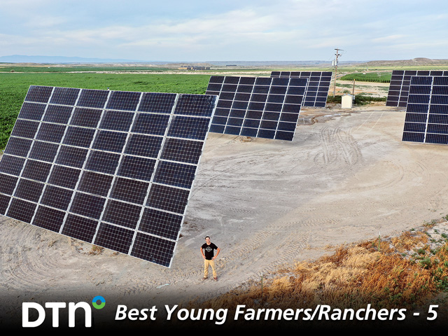 Russell Schiermeier&#039;s solar farm is the largest net metering project within Idaho Power&#039;s service region. (DTN/Progressive Farmer photo by Joel Reichenberger)