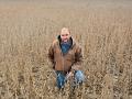 Mark Muench, of Ogden, Iowa, broadcast-seeds soybeans to maximize time, equipment and yield. (Progressive Farmer image by Matthew Wilde)
