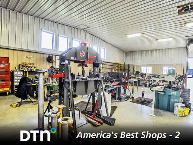 Reed Brothers Farms Shop has a large fabrication wing. It can tackle all farmwork with its complete line of metalworking and woodworking machinery. There is also space for welding. (DTN/Progressive Farmer photo by Mary Ann Carter)