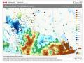 Areas of heavy rain over 30 millimeters were found in northwest Alberta and parts of Saskatchewan, but other areas have missed out so far. (Agriculture and Agri-Food Canada graphic)