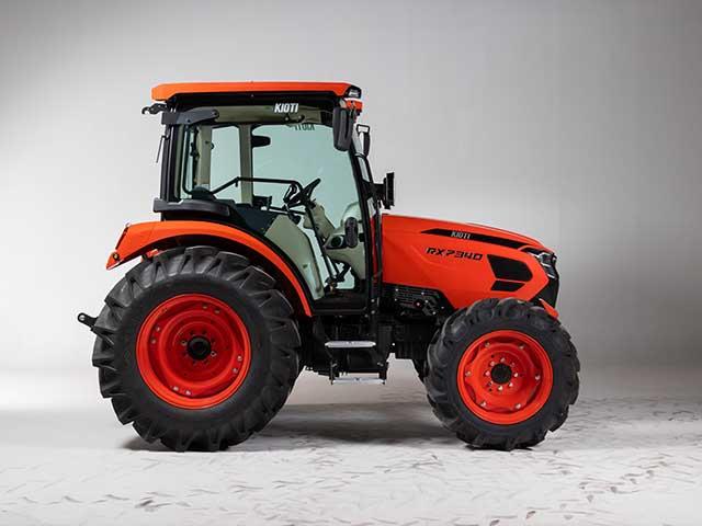 KIOTI&#039;s RX40 series utility tractor delivers greater capability, improved visibility and ease-of-use to its utility tractor line. (Photo courtesy of KIOTI Tactor)