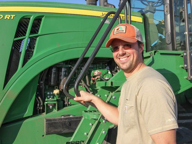 Reid Thompson expanded his farm&#039;s fuel storage in 2022 to ensure he has supply but also to help manage his production costs. (DTN photo by Pamela Smith)