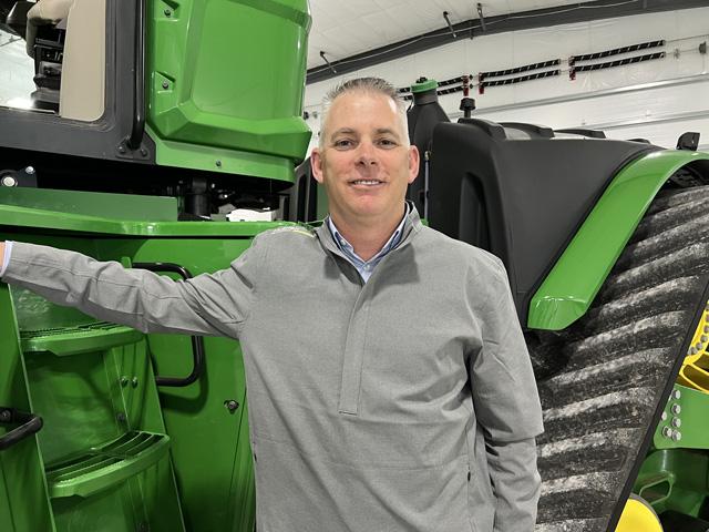 The upcoming growing season will present challenges for farmers, agreed Rob Clayton, Nutrien Ag Solutions senior vice president of North American retail. Amid these challenges, Nutrien has opened an Illinois-based Innovation Farm aimed at finding practical ways to simplify farmer decision making by providing data-backed insights. (DTN photo by Pamela Smith)