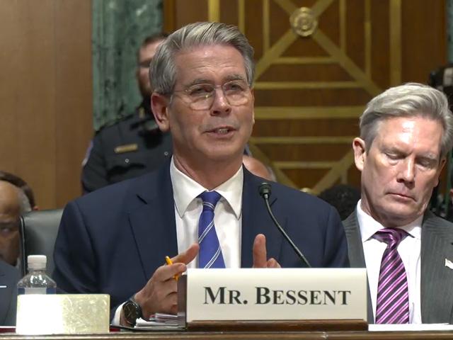 Scott Bessent, who is President-elect Donald Trump&#039;s nominee for Treasury secretary, said he would immediately press China to meet its commitments to buy more agricultural commodities under the agreement signed in 2020 by Trump. Bessent also told senators in his confirmation hearing that extending the 2017 tax cuts was critical to avoiding an economic crisis. (Image from hearing livestream) 