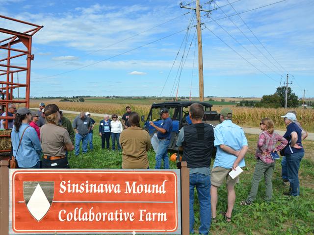 At a field day in late September, dozens of Midwest farmers toured the Sinsinawa Mound, a 177-year-old convent in southwest Wisconsin. The farm works with its tenant farmers to apply more regenerative practices such as cover crops. (DTN photo by Chris Clayton)