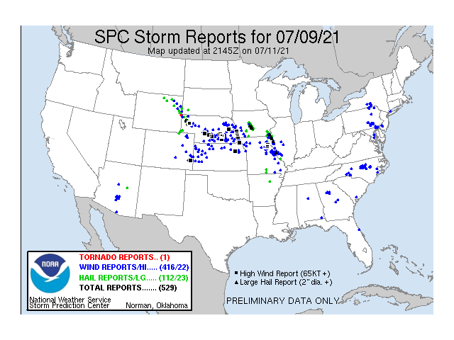 Storm And Hail Map 2022