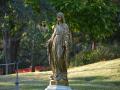 A statue on the Sisters of Sinsinawa Mound campus in southwest Wisconsin. The convent and its farm have become a hub for helping promote regenerative agricultural practices, inspired by the legacy of Ohio farmer Dave Brandt. (DTN photo by Chris Clayton) 