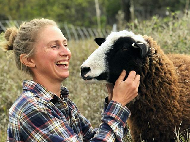 Beginning farmer Stennie Nelson of Iowa is a former graduate of Practical Farmers of Iowa&#039;s Savings Incentive Program. (Photo courtesy of Practical Farmers of Iowa)
