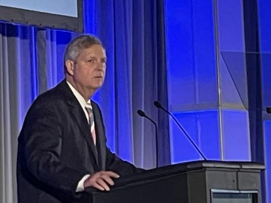 U.S. Secretary of Agriculture Tom Vilsack said the Biden administration expects to implement permanent year-round E15 in eight Midwest states. (DTN photo by Todd Neeley)