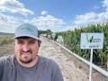 Participating in a corn plot helps Ethan Zoerb see what's performing on his own farm. The Nebraska farmer hosts a local plot tour next week. (Photo courtesy of Ethan Zoerb)